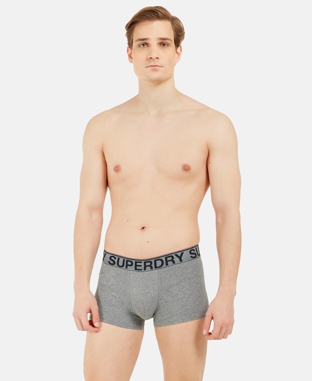 

Шорты-боксеры, комплект из 3 шт. Superdry, светло-серый