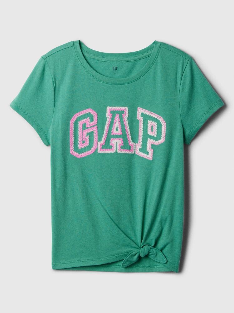 

Детская футболка с узлом Gap, зеленый