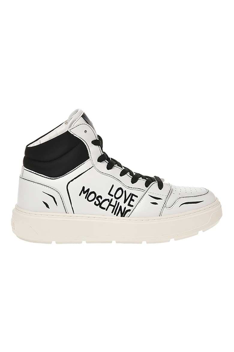 

Кожаные спортивные туфли с логотипом Love Moschino, черный