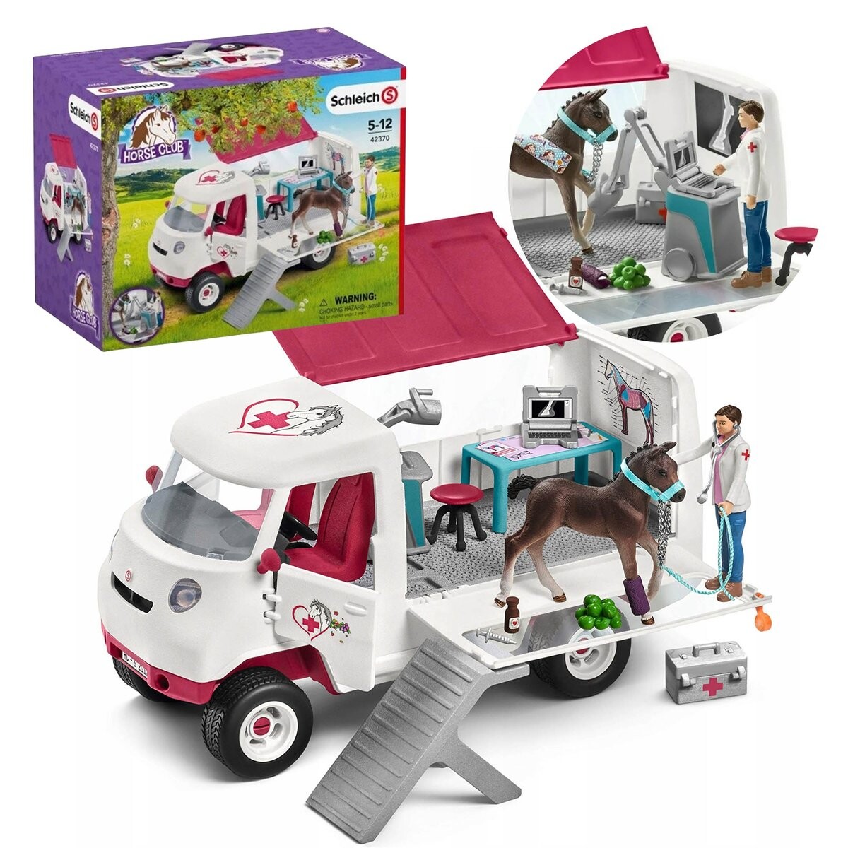 

SLH42370 Schleich Horse Club - Мобильная ветеринарная клиника с жеребенком, фигурки для детей 5+