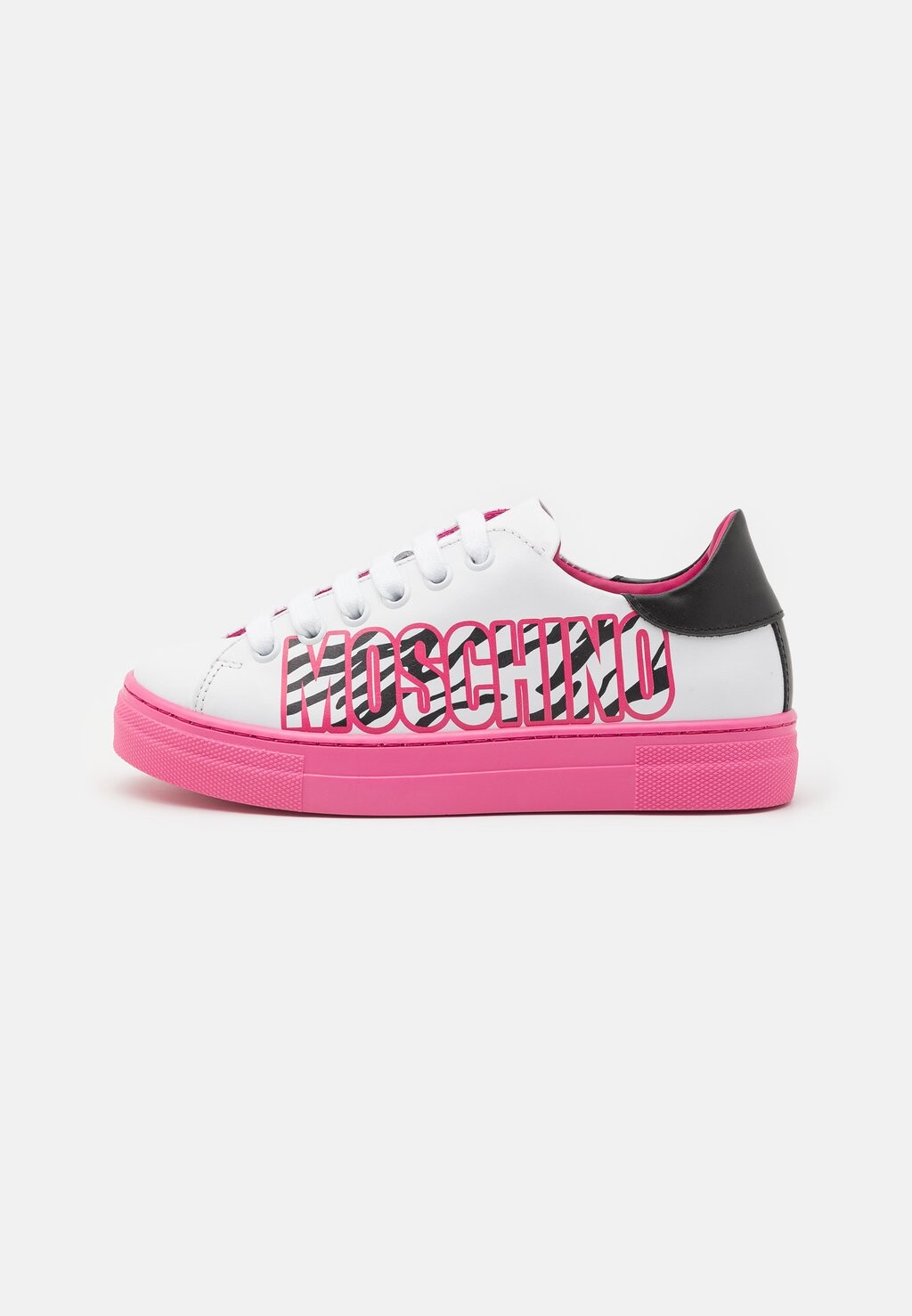 

Полукеды Unisex MOSCHINO, цвет white/fuxia/black