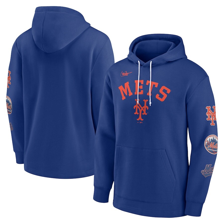 

Пуловер с капюшоном Nike New York Mets, роял