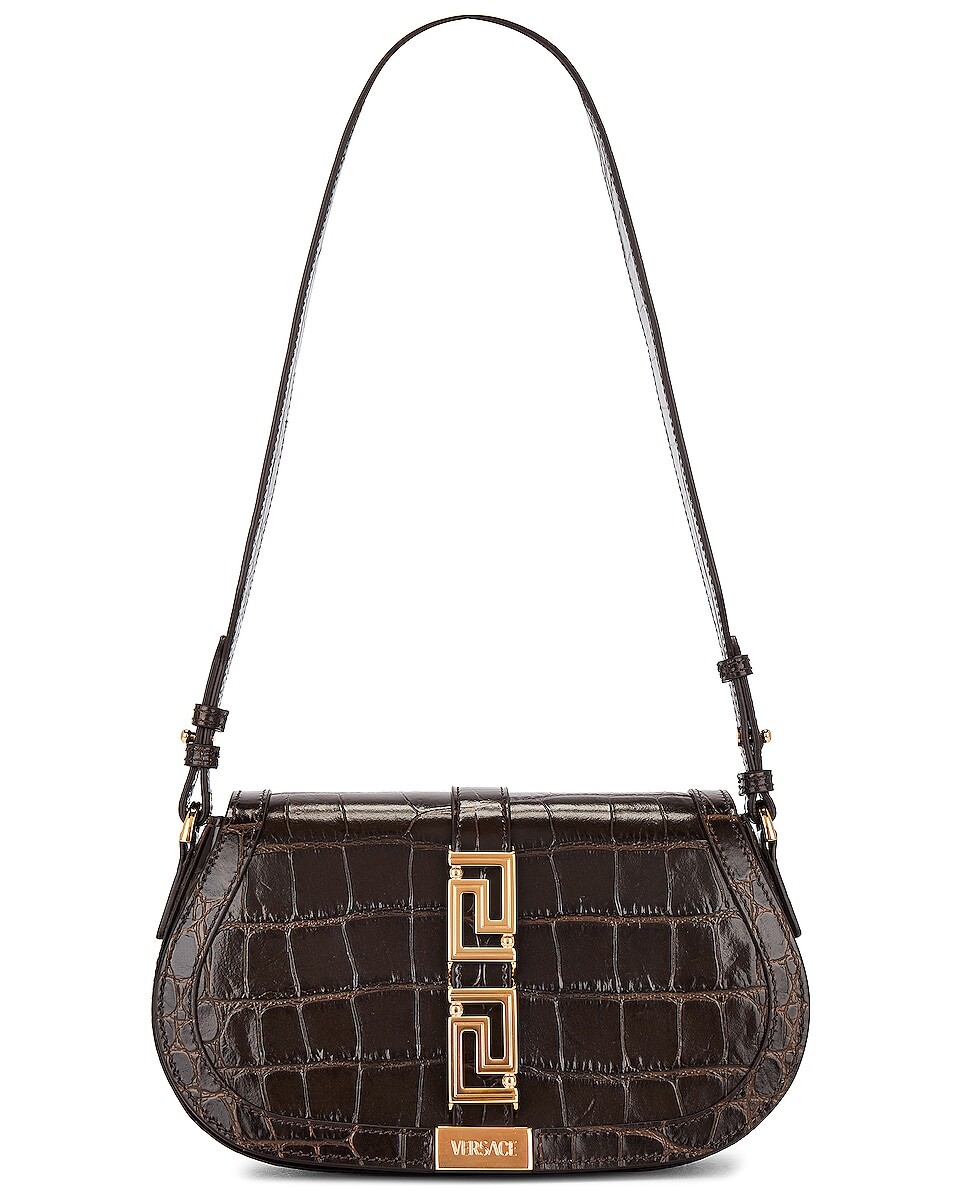 

Сумка кросс-боди Versace Medium Shoulder, цвет Chocolate Sorbet & Versace Gold