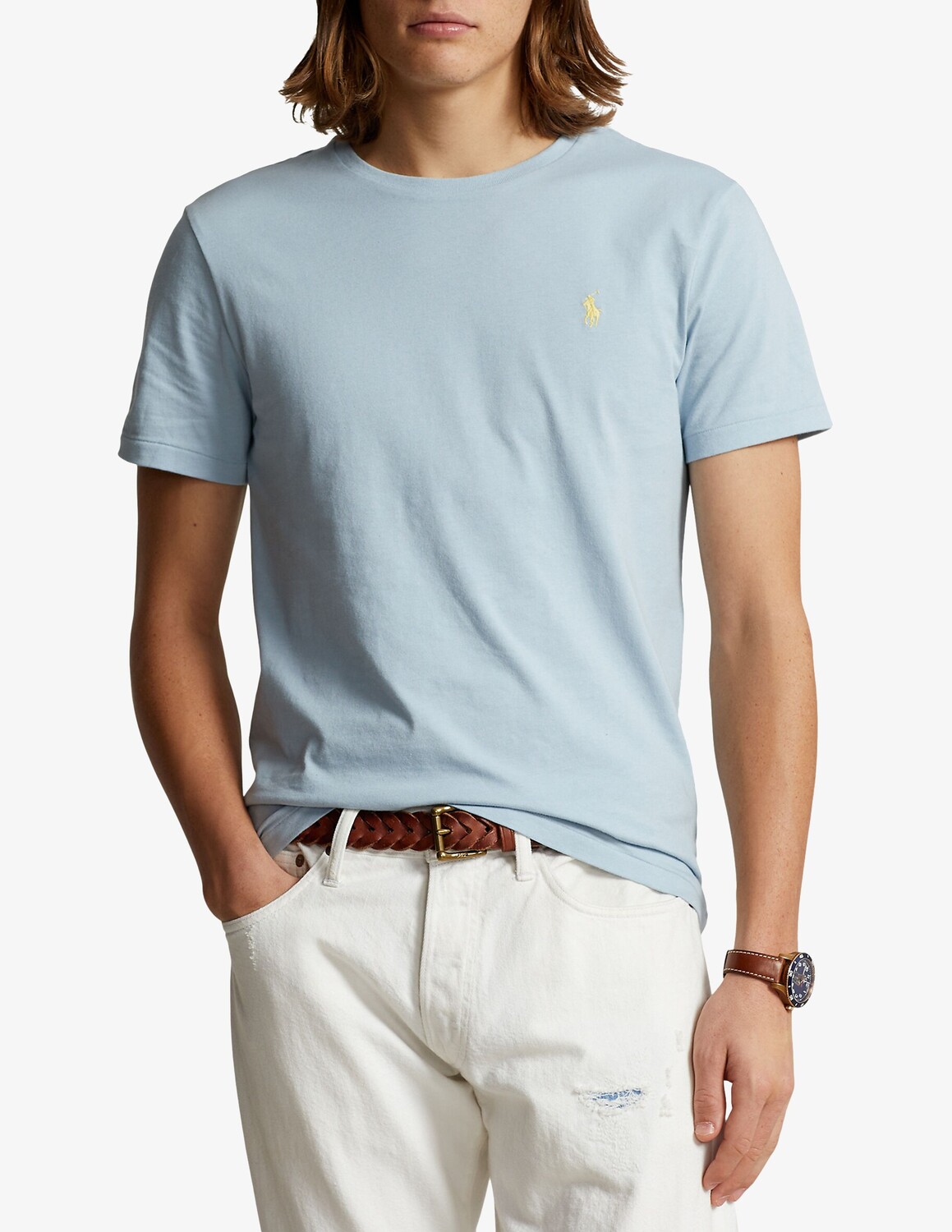 

Футболка из джерси Ralph Lauren, светло-синий