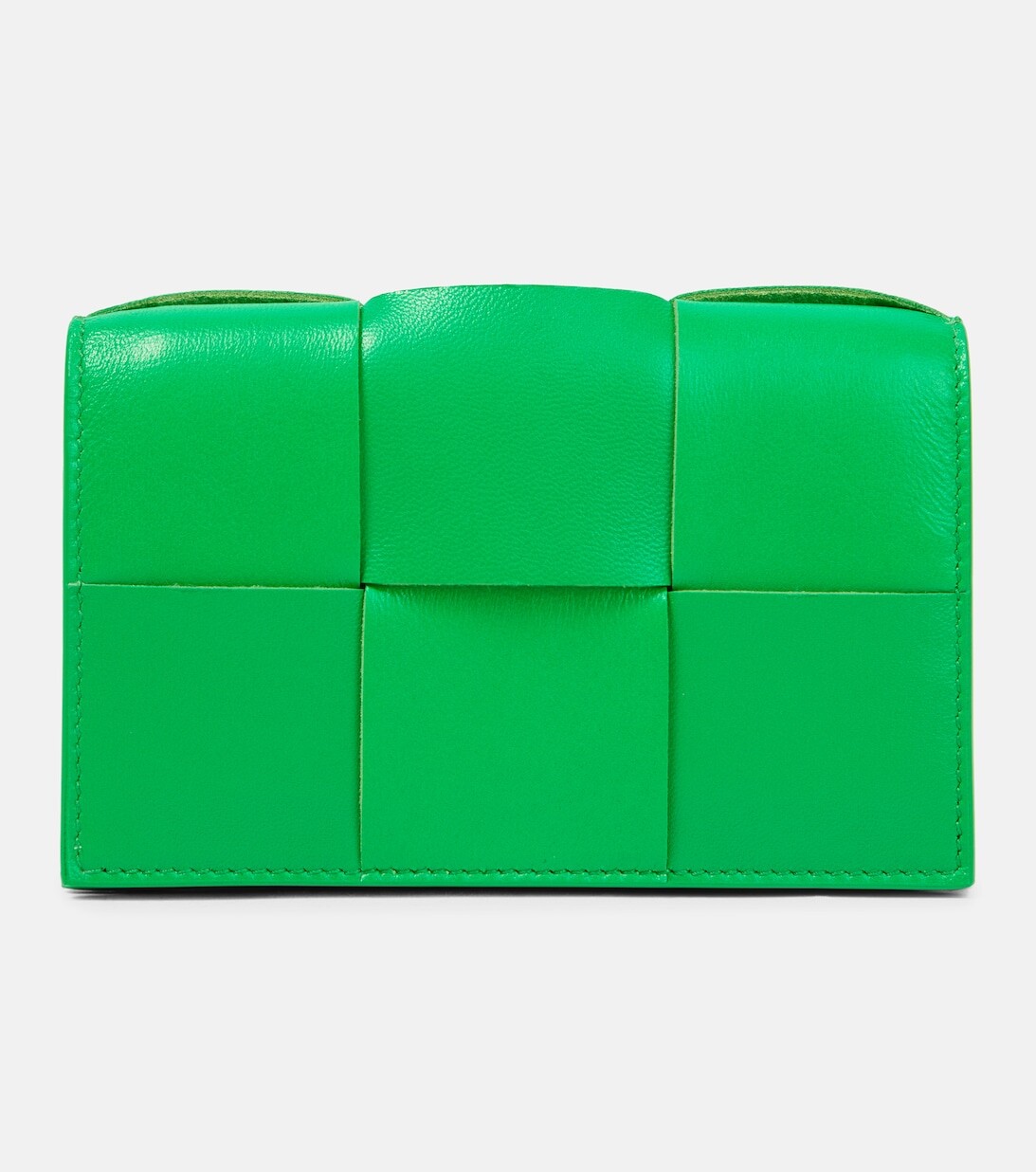 

Кожаный кошелек Intreccio Bottega Veneta, зеленый