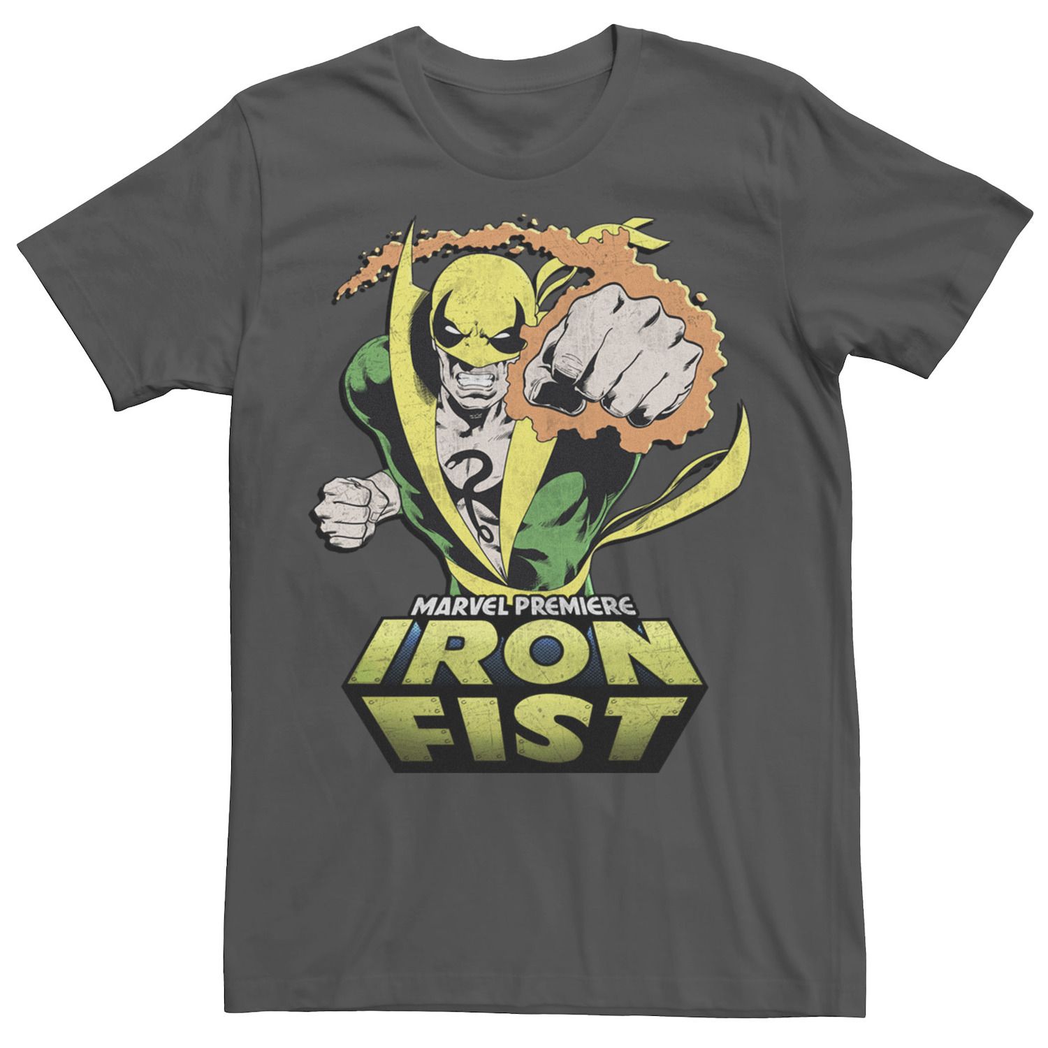 Мужская футболка Iron Fist Punch Marvel printio футболка с полной запечаткой мужская iron fist