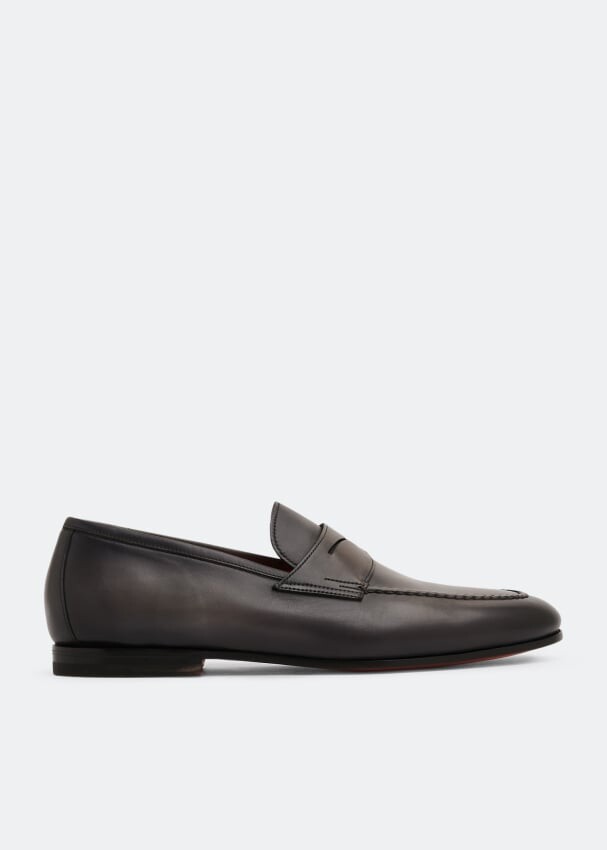 

Лоферы Santoni Perfect, серый