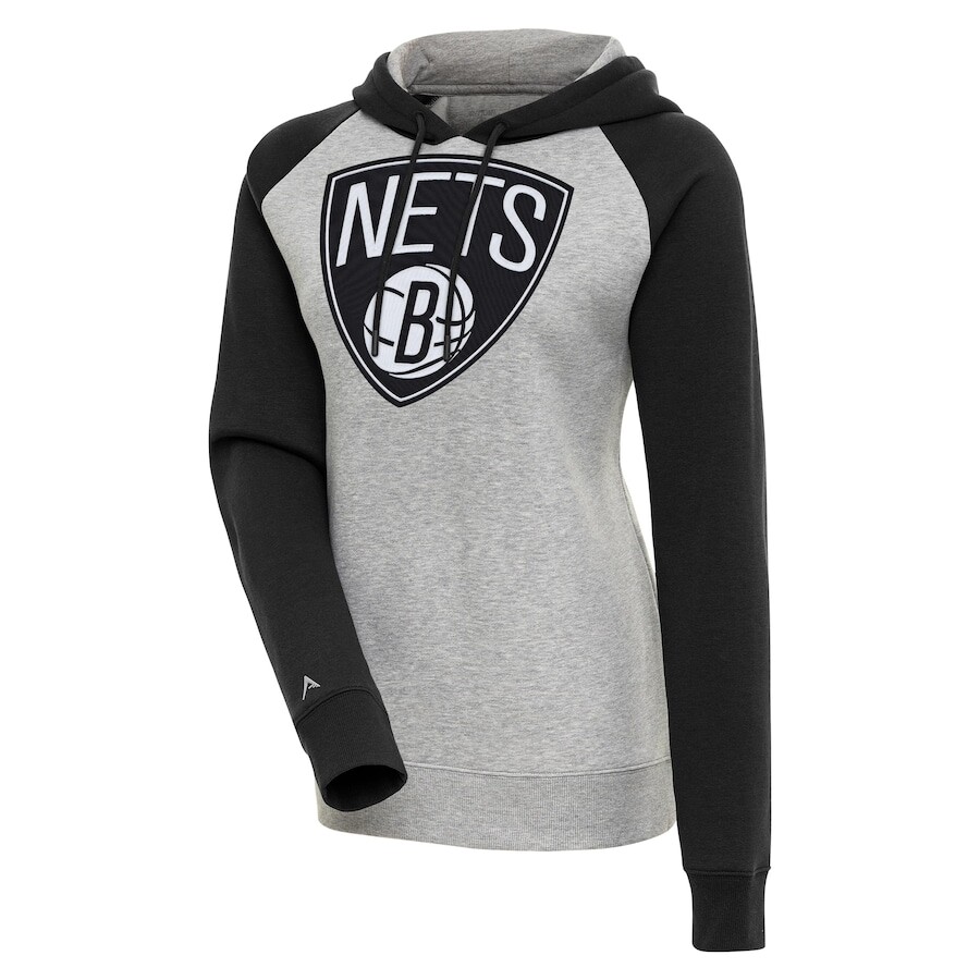 

Пуловер с капюшоном Antigua Brooklyn Nets, серый