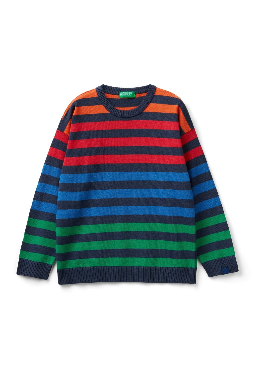 Вязаный свитер STRIPED United Colors of Benetton, цвет multicolor вязаный свитер jeffie laurella цвет multicolor