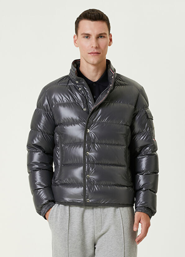 

Пуховое пальто Moncler, антрацит