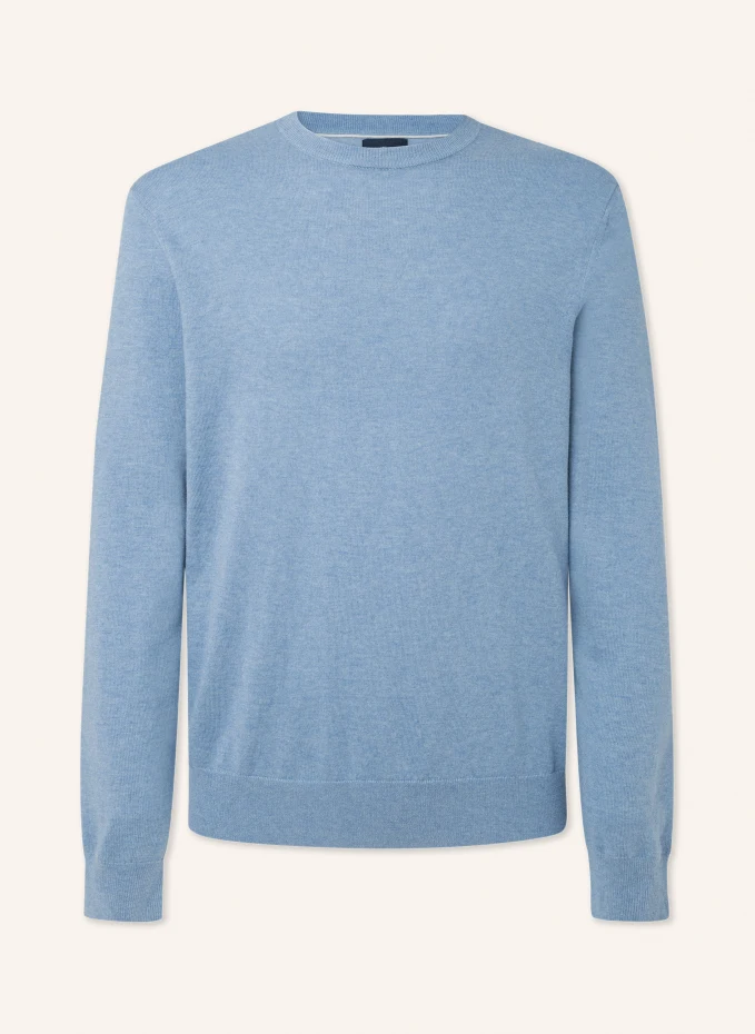 

Свитер хлопок кашемир crew Hackett London, синий