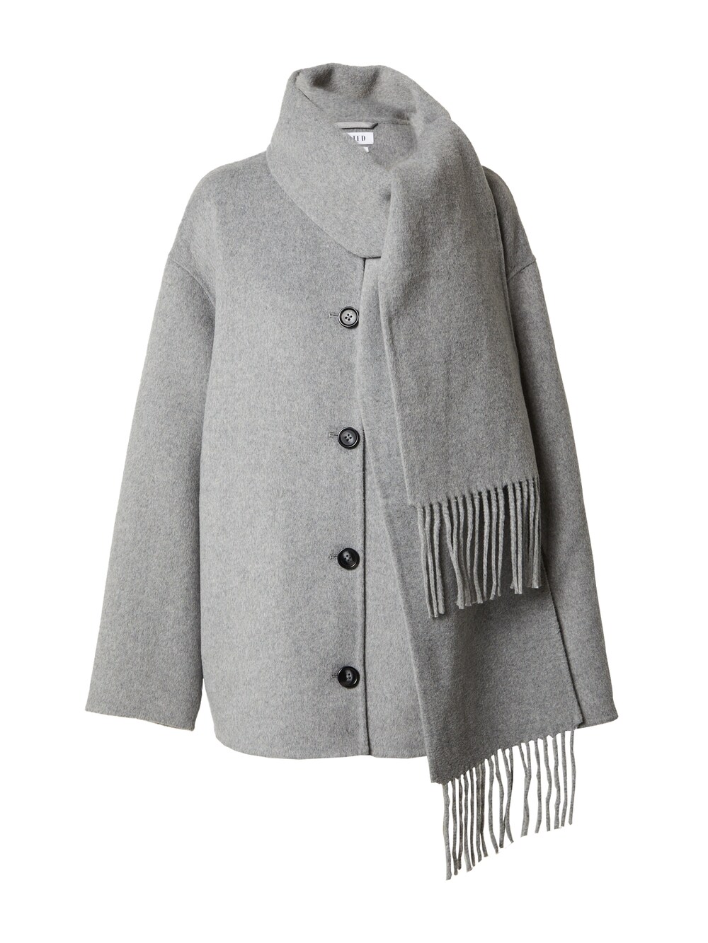 Межсезонное пальто EDITED Mayu, серый межсезонное пальто edited tosca пестрый серый