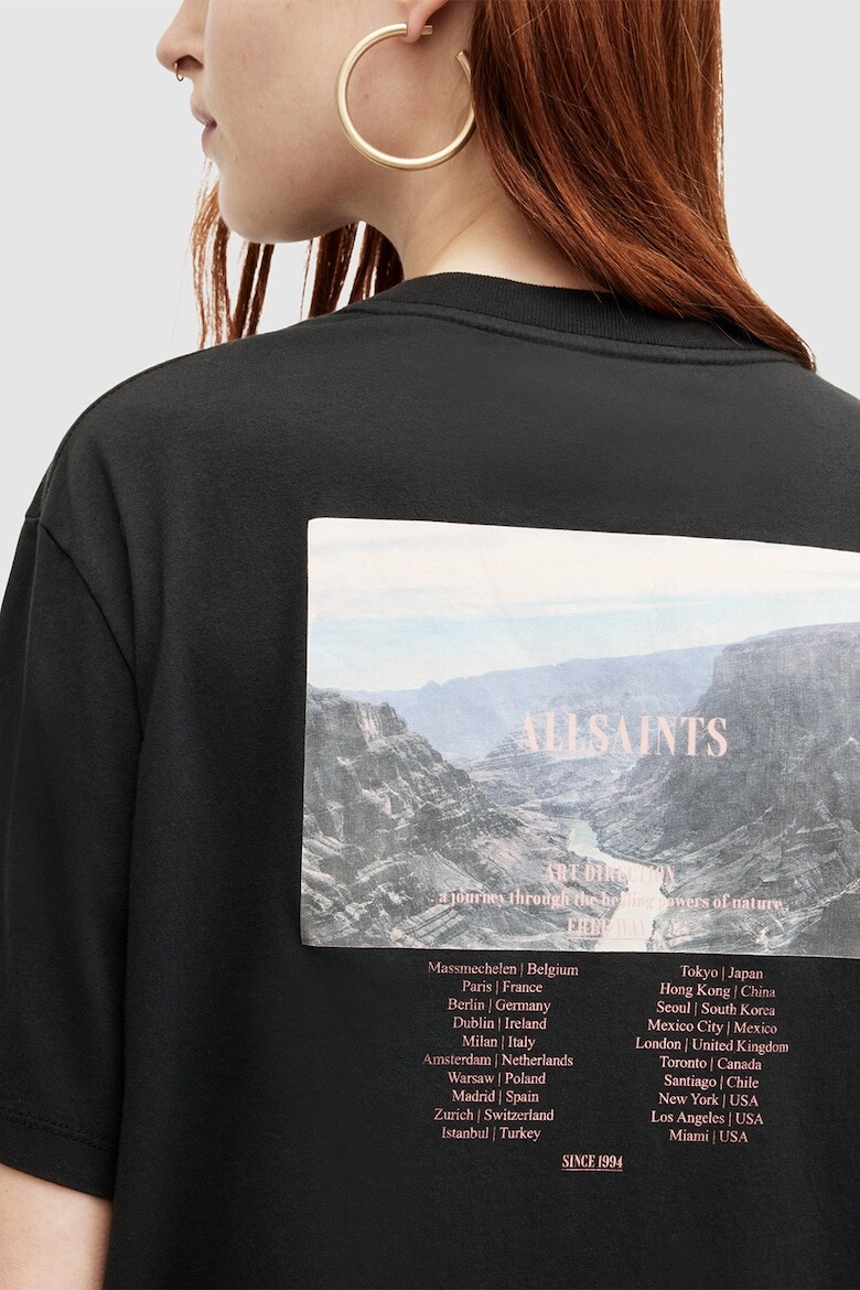 

Футболка Credi с фотопринтом Allsaints, черный