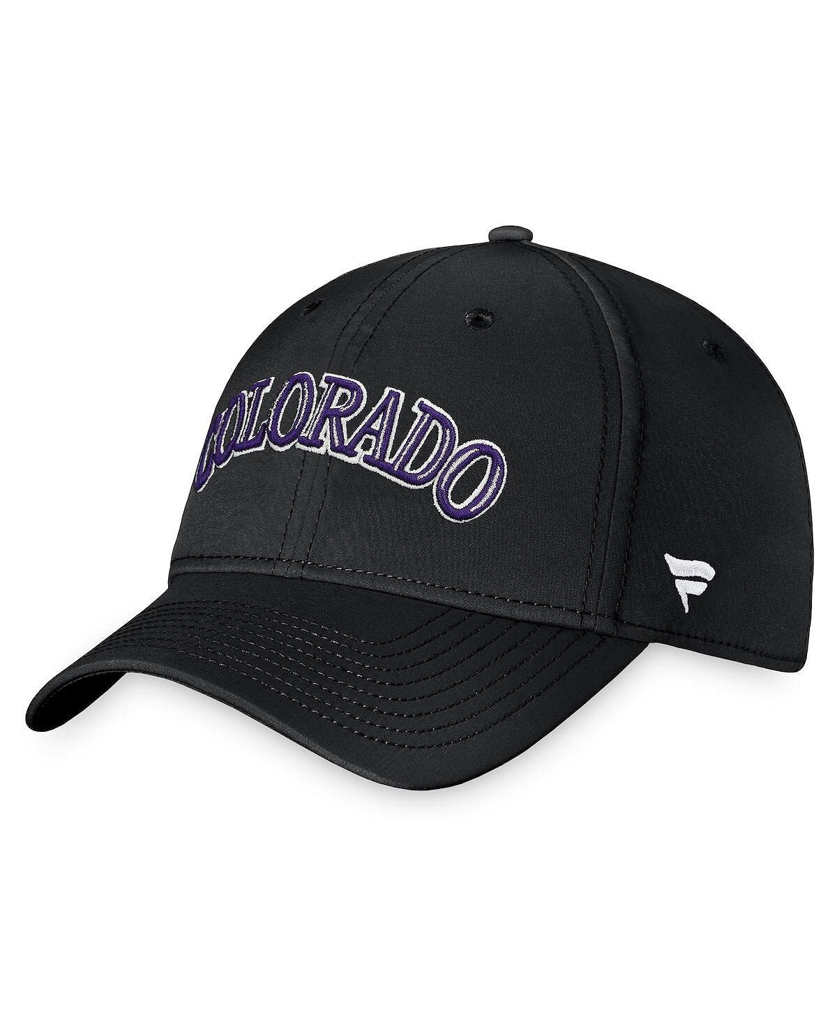 

Мужская черная фирменная кепка Colorado Rockies Core Flex Fanatics