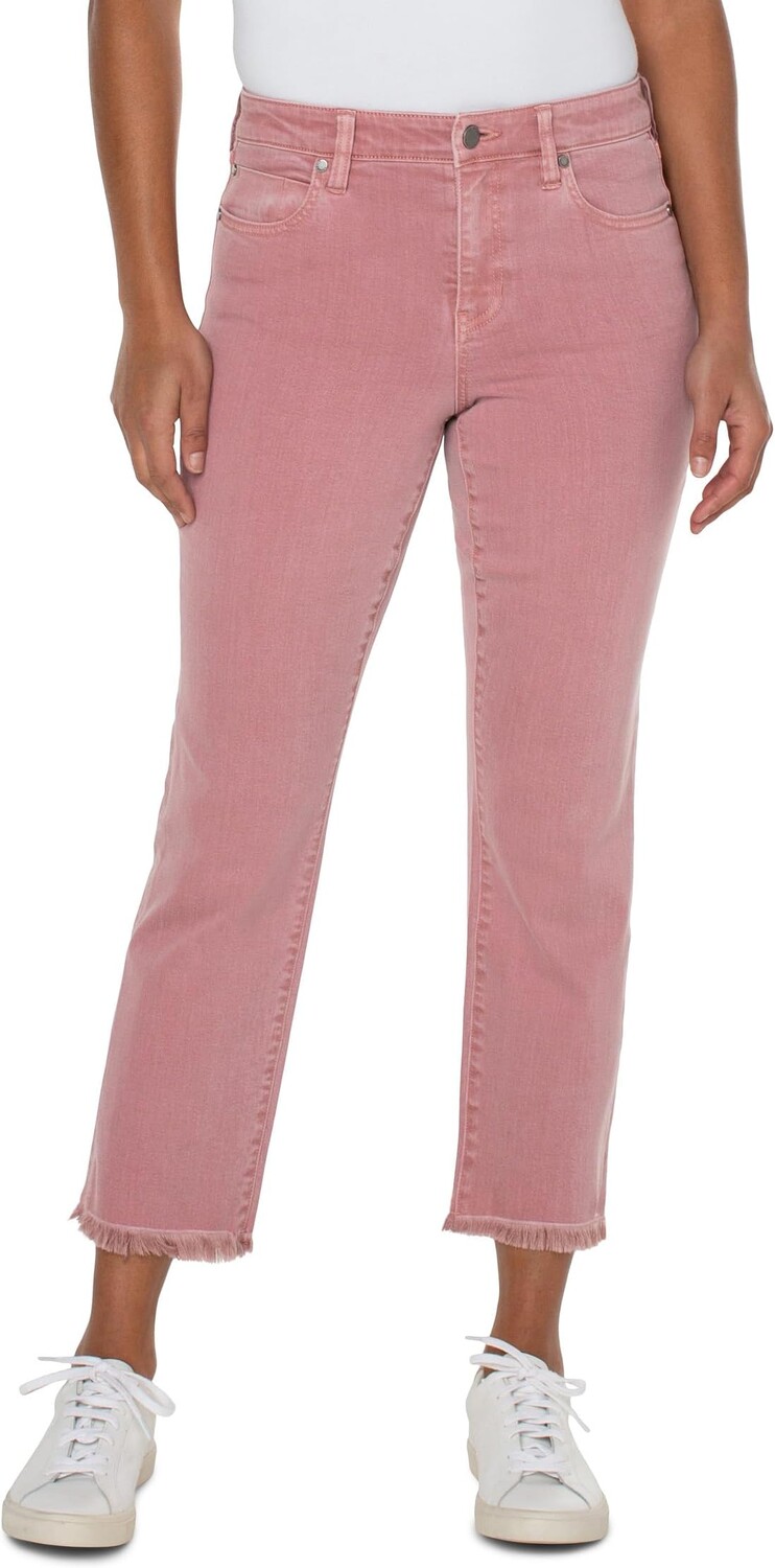 

Джинсы Kennedy Crop Straight with Fray Hem in Antique Rose Liverpool Los Angeles, цвет Antique Rose