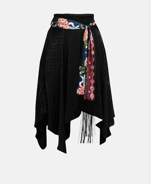 

Асимметричная юбка Desigual, черный