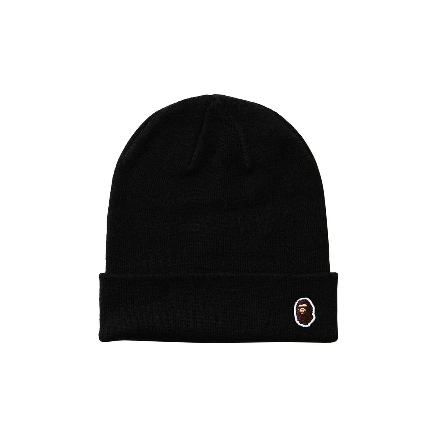 

BAPE Одноточечная вязаная шапка Ape Head, черная