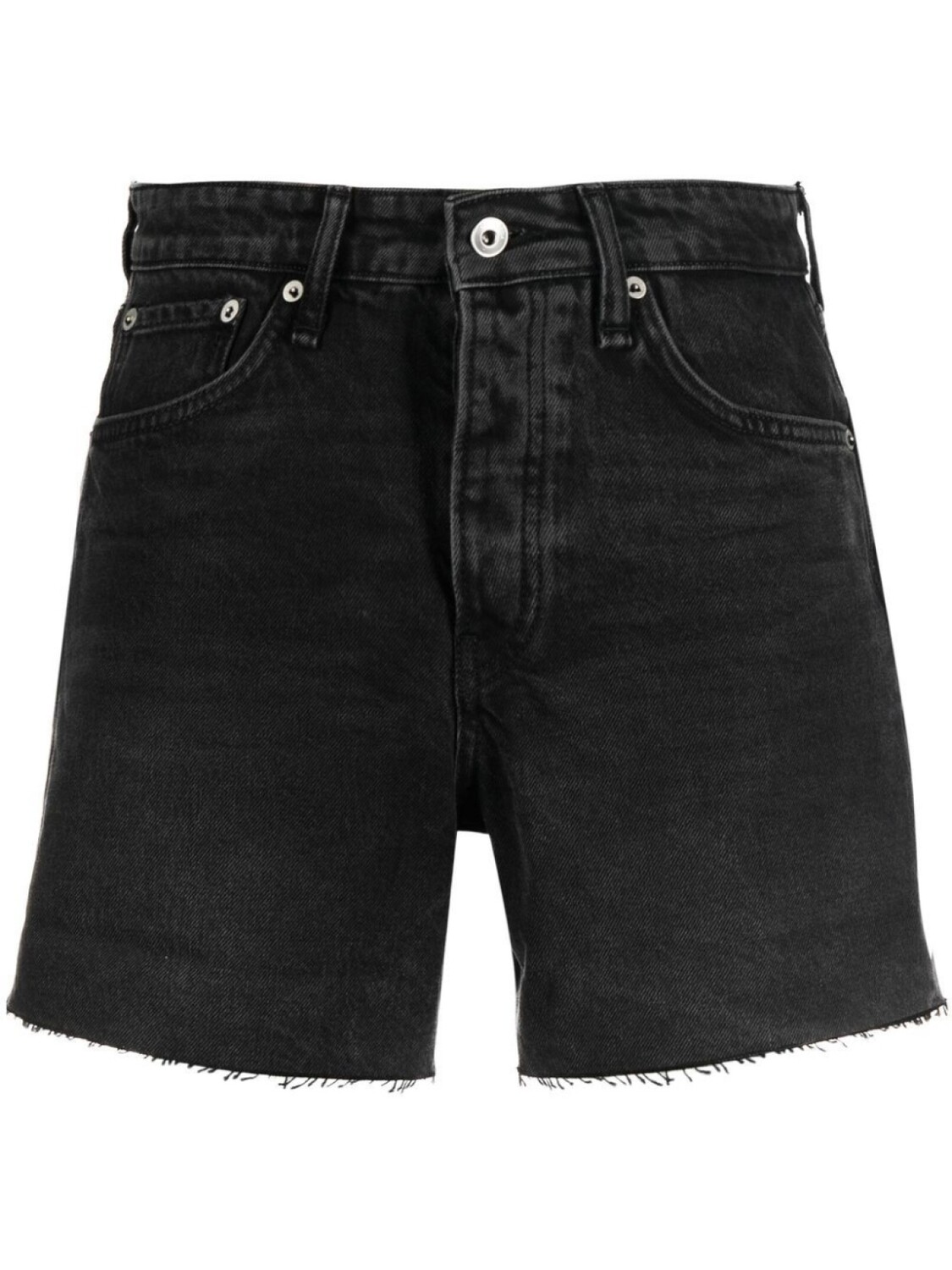 

rag & bone джинсовые шорты Rosa с бахромой, черный