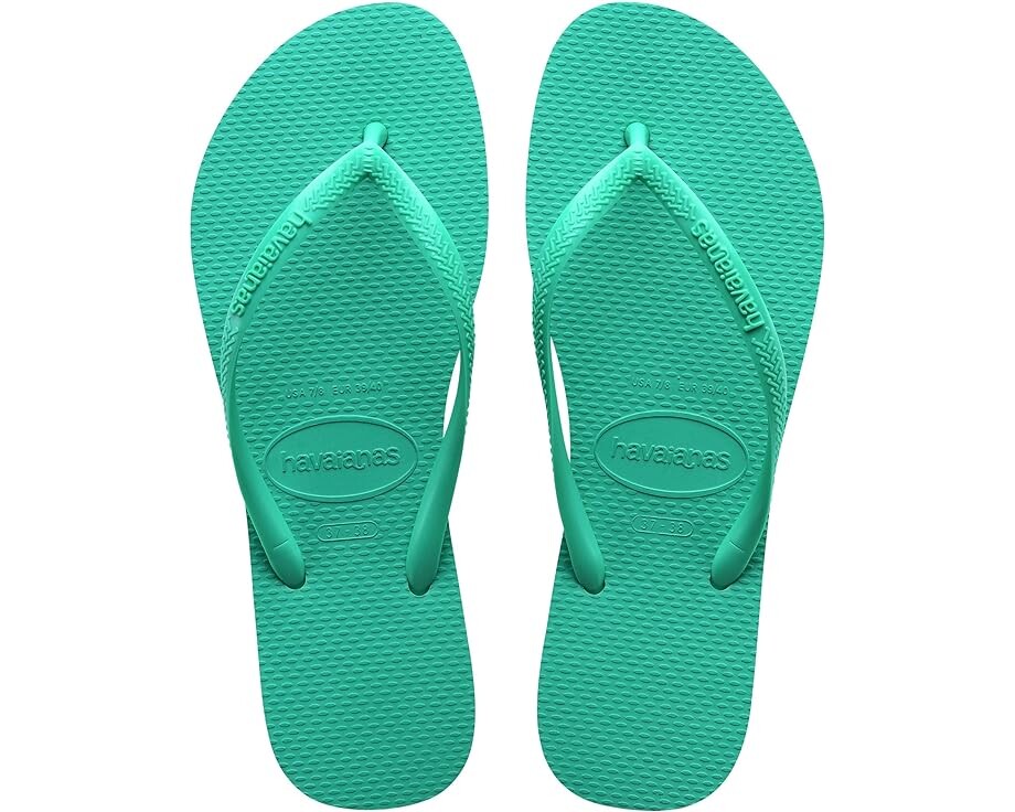

Сандалии Havaianas Slim Flip Flop Sandal, цвет Virtual Green