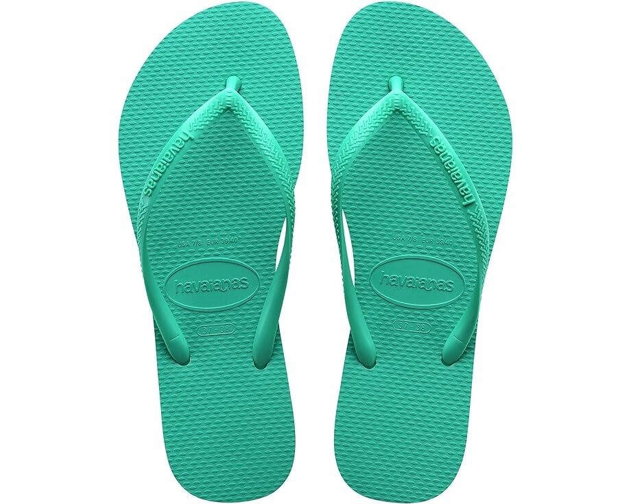 Сандалии Havaianas Slim Flip Flop Sandal, цвет Virtual Green