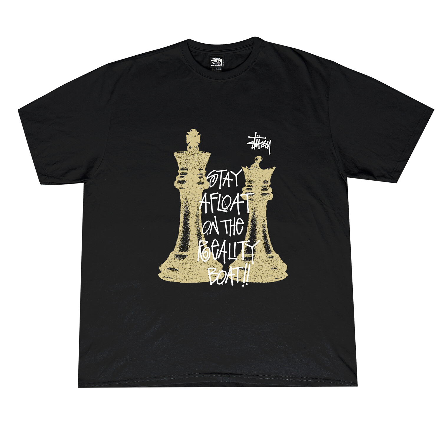 

Футболка унисекс черная Stussy, черный