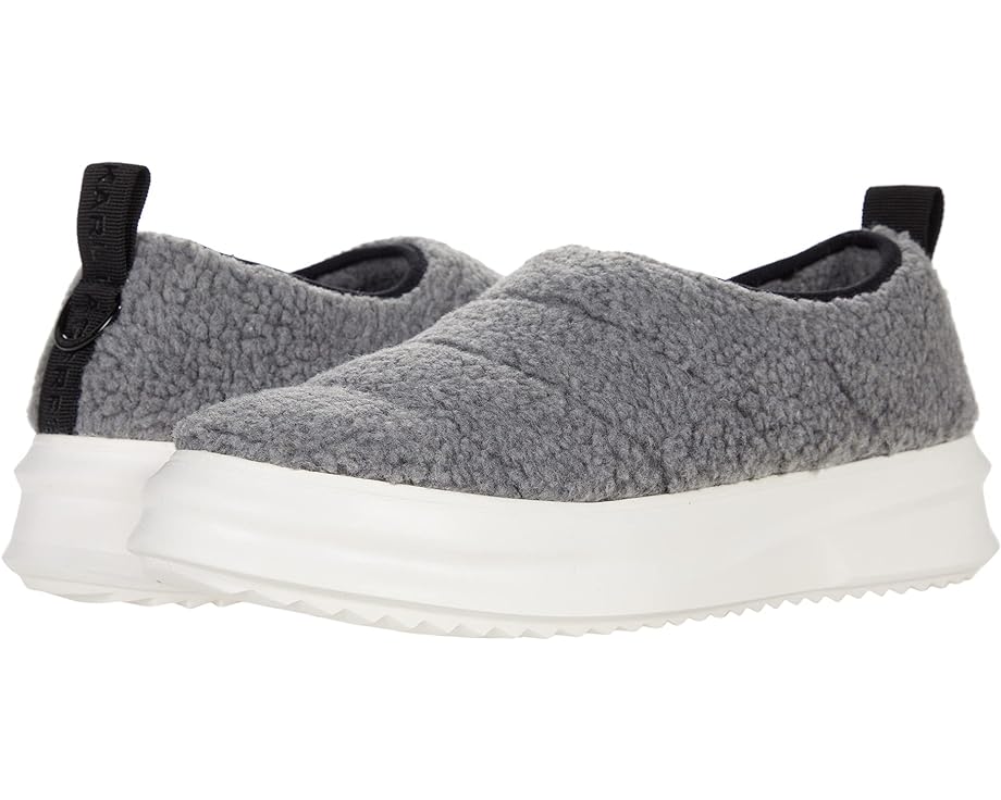 Кроссовки Karl Lagerfeld Paris Quilted Curly Sherpa Lined Slipper Sneaker, серый