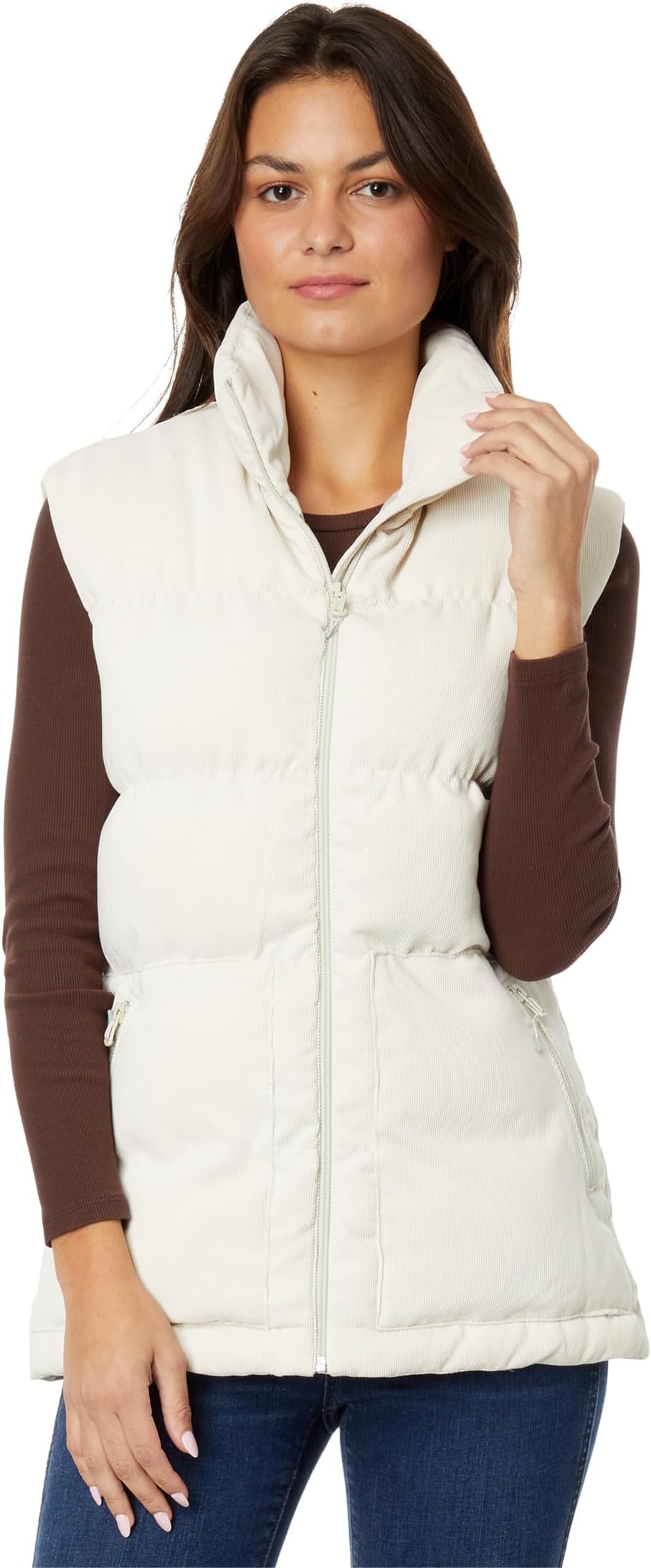 

Жилет Oversized Corduroy Puffer Vest Vineyard Vines, цвет Stone