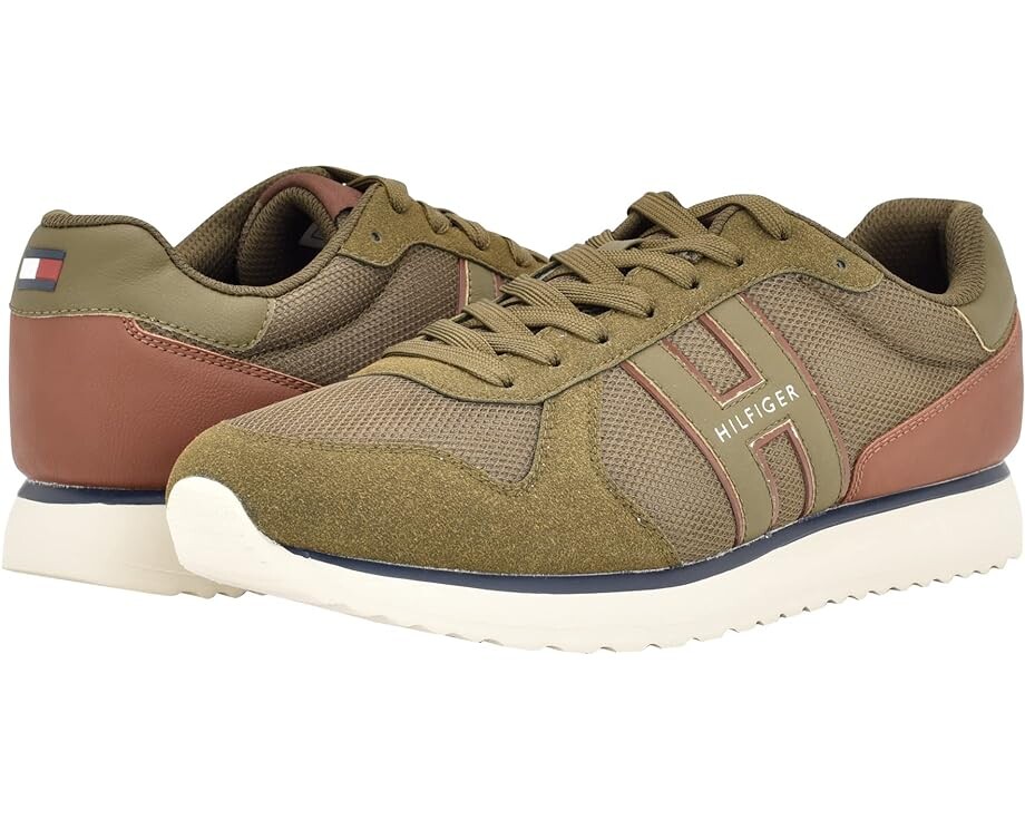 

Кроссовки Tommy Hilfiger Akron, цвет Olive/Cognac