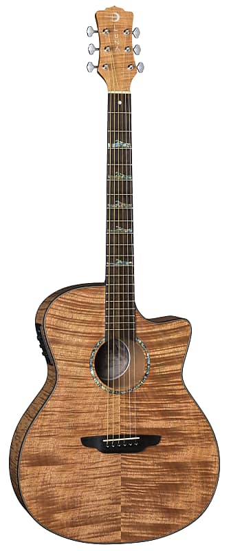 Акустическая гитара Luna Guitars High Tide Exotic Mahogany Grand Concert Cutaway A/E, HT EXM GCE укулеле концерт kala ka cem kala concert exotic mahogany ukulele