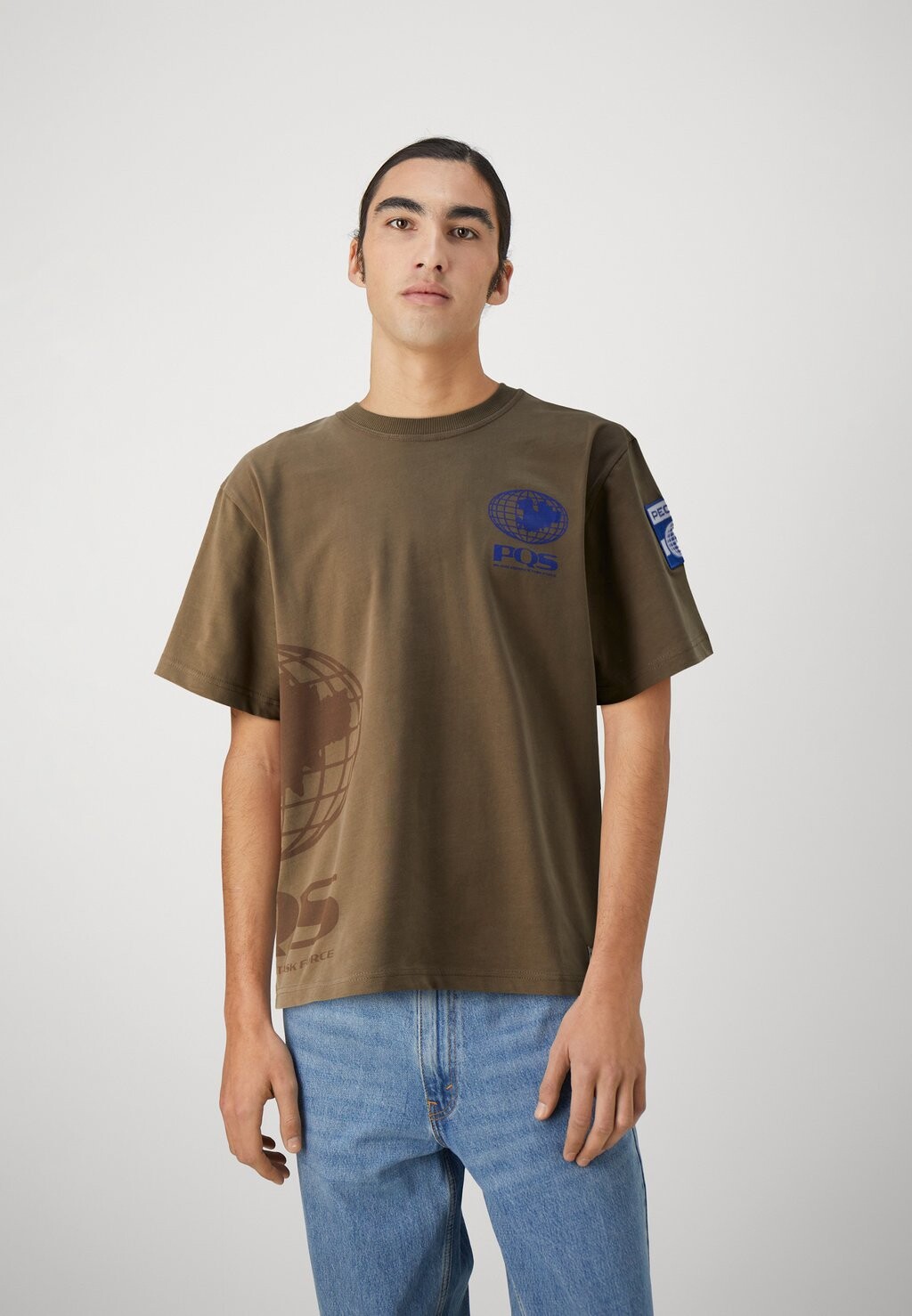 

Футболка с принтом ISLAND DEFENDER UNISEX PEQUS, цвет brown