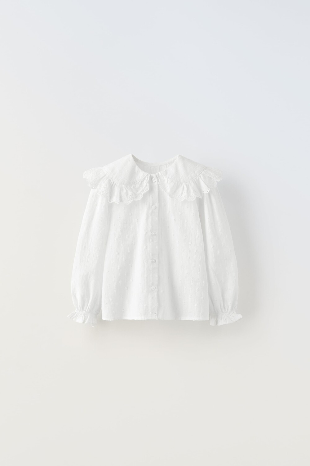 

Рубашка из сетчатой ткани в пункт Zara, белый