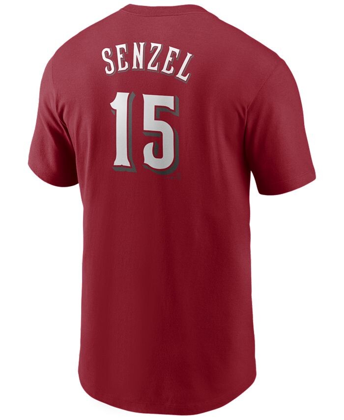 

Мужская футболка Nick Senzel Cincinnati Reds с именем и номером игрока Nike, красный