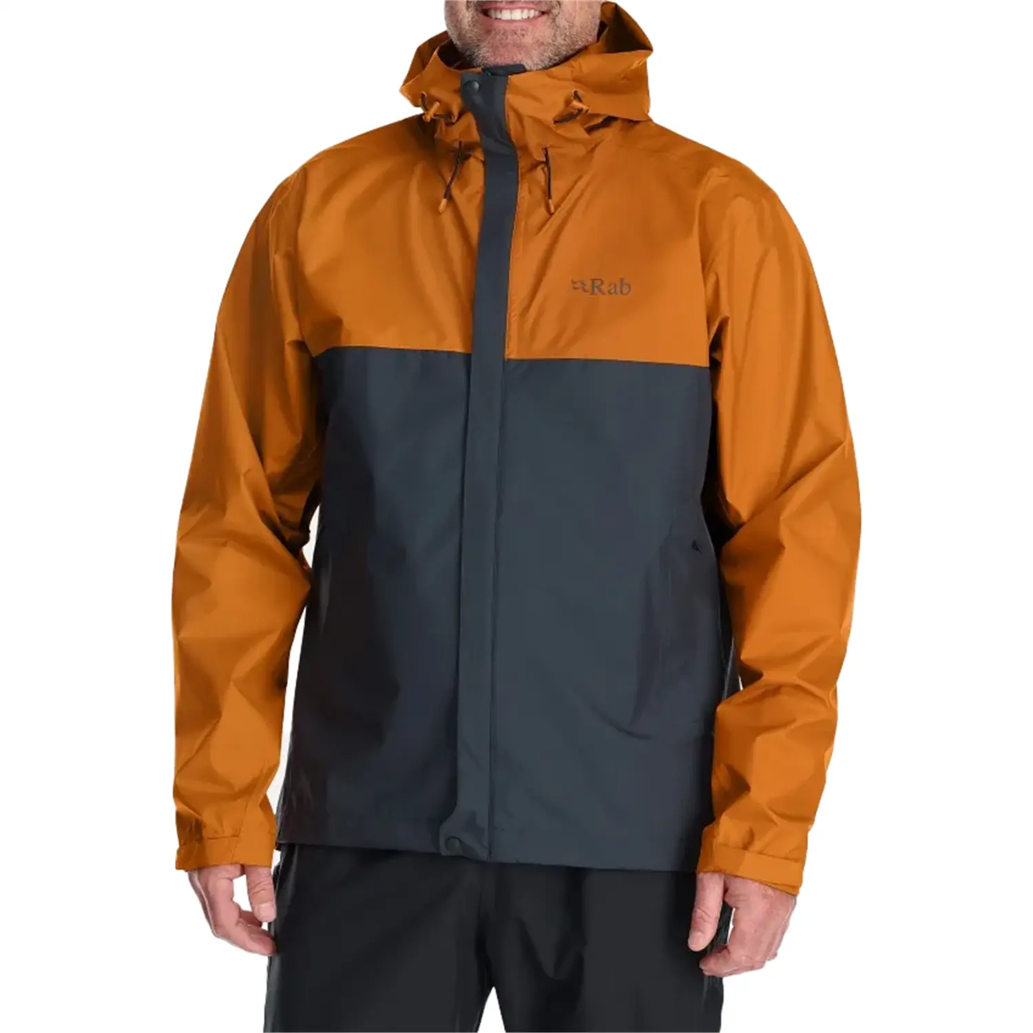 

Куртка Rab Downpour Eco, цвет Marmalade/Beluga