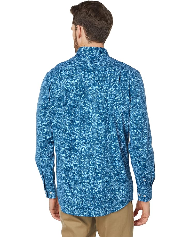 

Рубашка Southern Tide Long Sleeve IC Tully Perf Sport Shirt, темно-синий