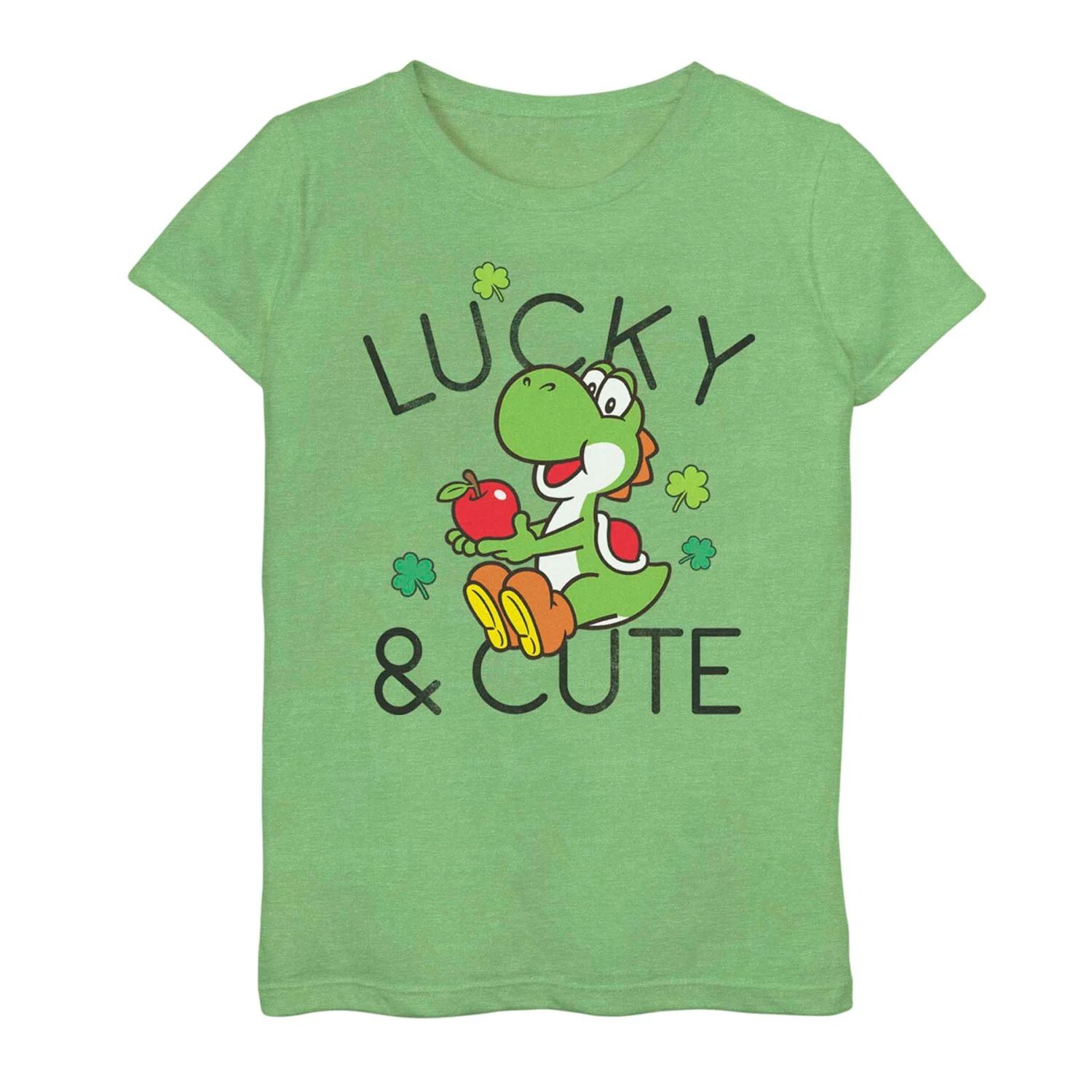 

Футболка Nintendo с рисунком Lucky & Cute для девочек 7–16 лет Licensed Character