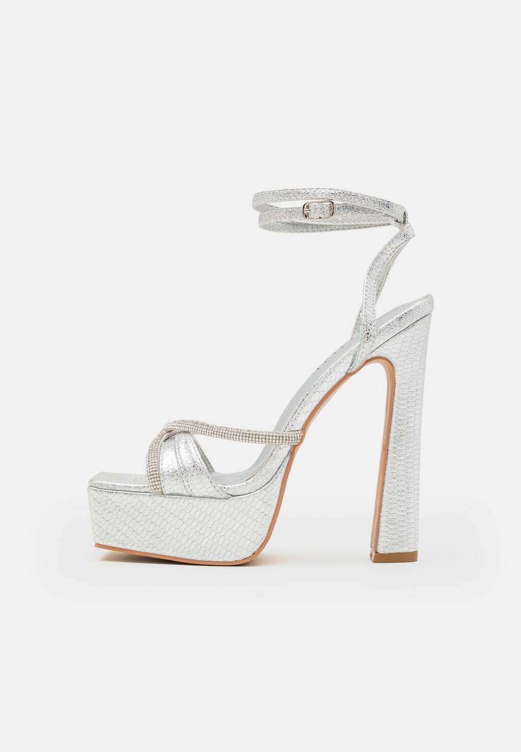

Босоножки на платформе Adelaide Simmi London, цвет silver metallic