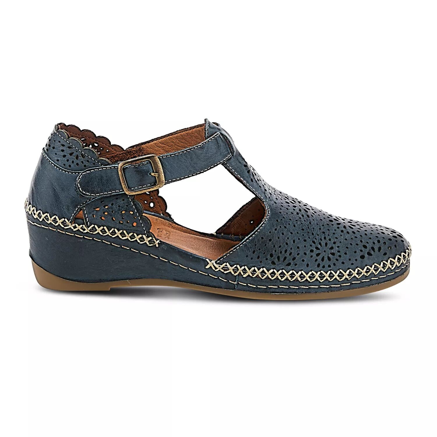 

Женские кожаные туфли на танкетке Spring Step Airy Spring Step, синий