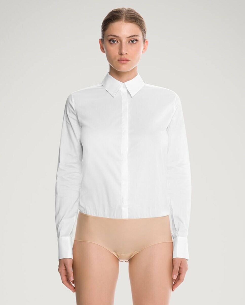 

Боди-блузка с длинными рукавами Wolford, белый