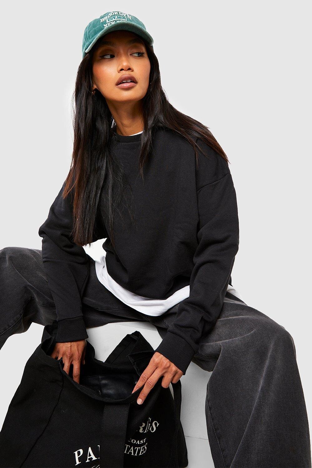

Толстовка оверсайз boohoo, черный