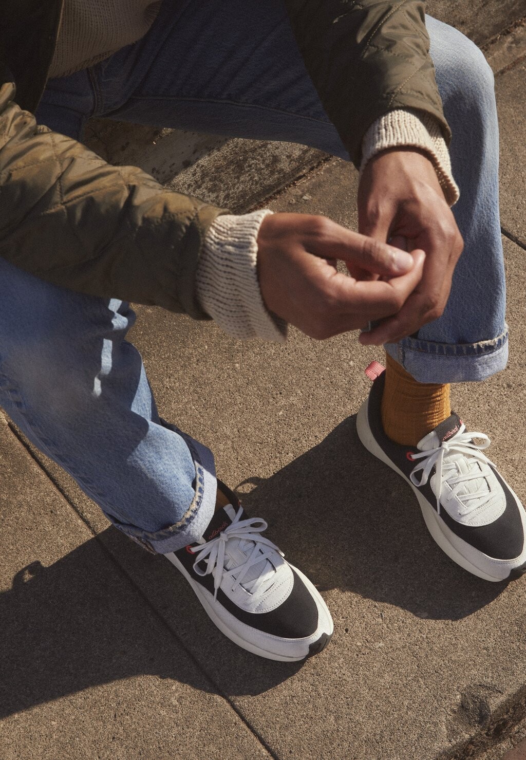 

Полукеды Courier Allbirds, цвет natural black