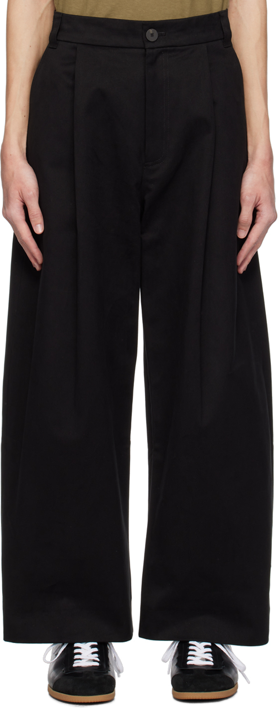 Черные брюки-сорта Studio Nicholson черные прямые джинсы studio nicholson