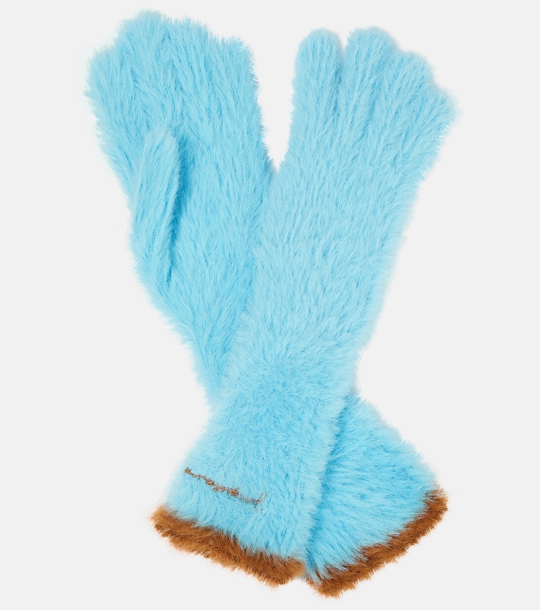 

Длинные перчатки из искусственного меха les gants neve Jacquemus, синий