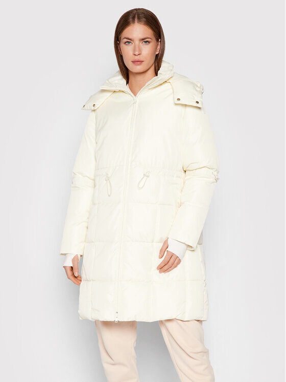 

Пуховик стандартного кроя Trussardi, экрю