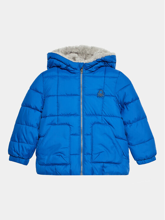 

Пуховик стандартного кроя United Colors Of Benetton, синий