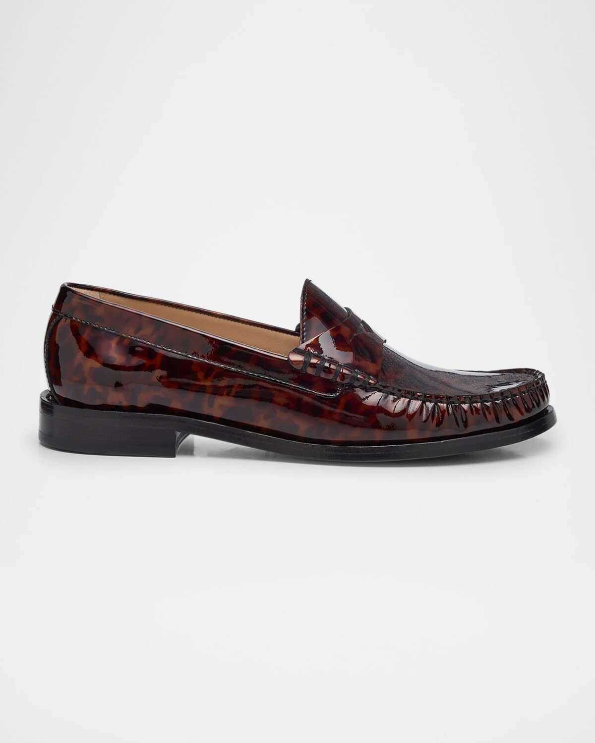 

Лакированные лоферы Lottie Stuart Weitzman, темно-коричневый
