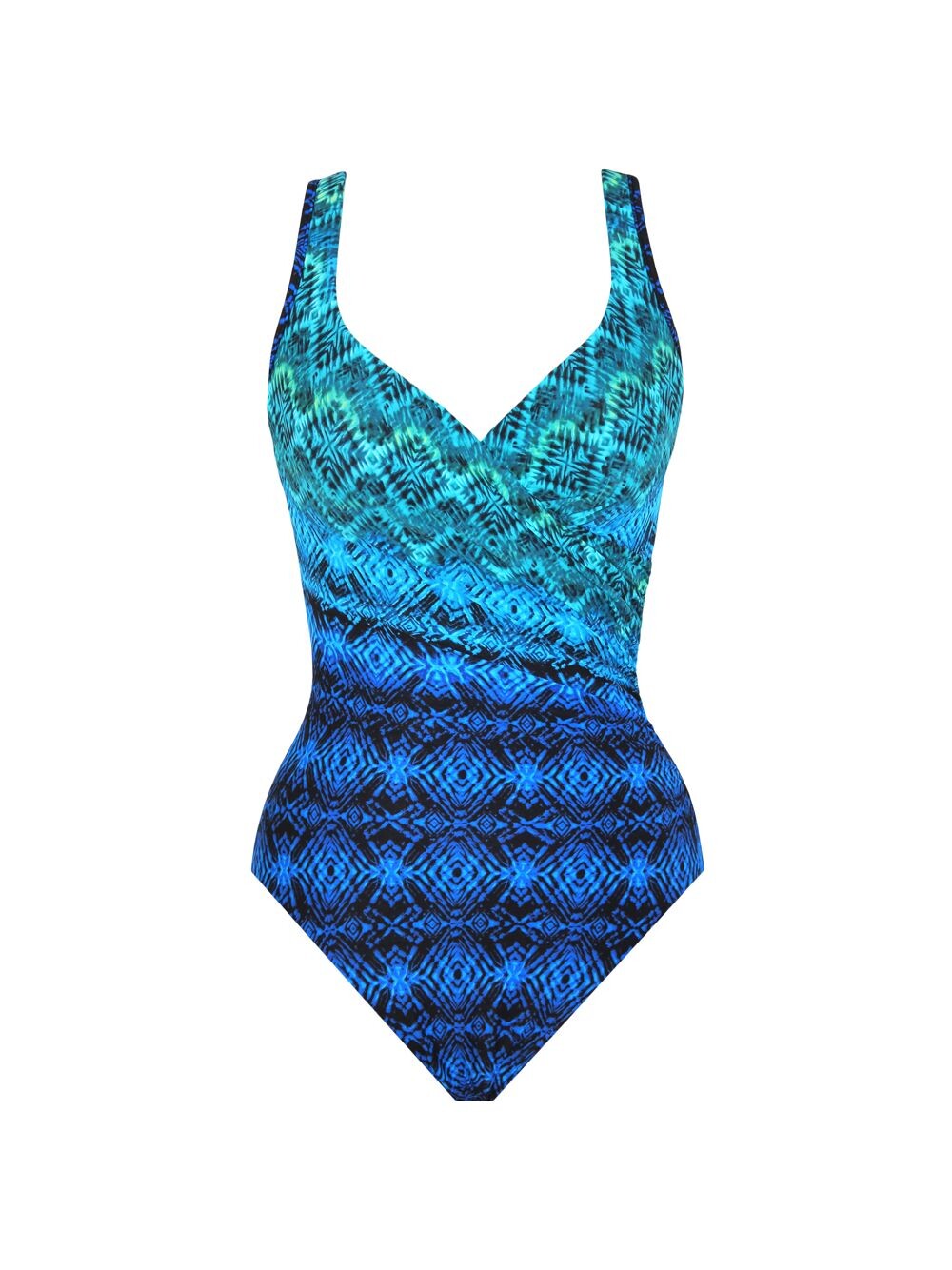 

Слитный купальник Ocean Ombre It's A с запахом Miraclesuit Swim, синий