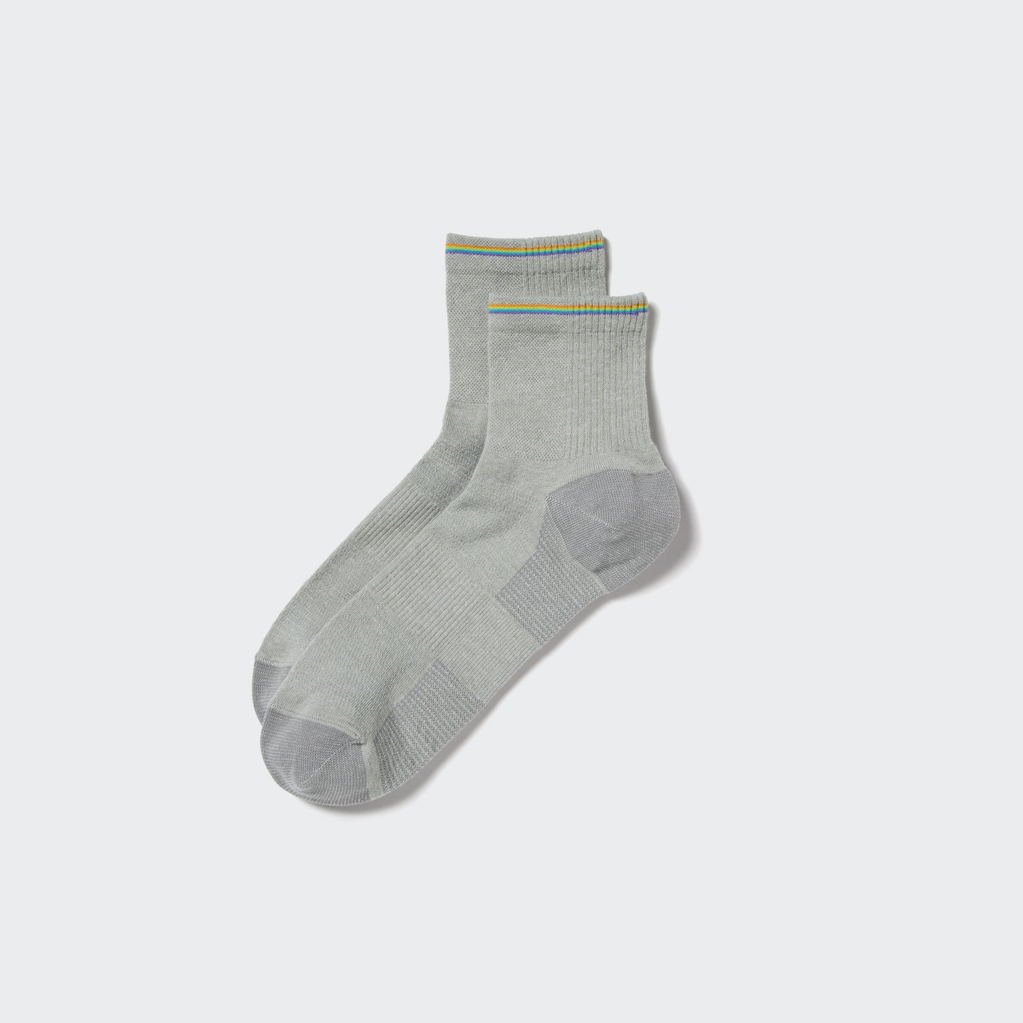 Короткие спортивные носки UNIQLO, серый