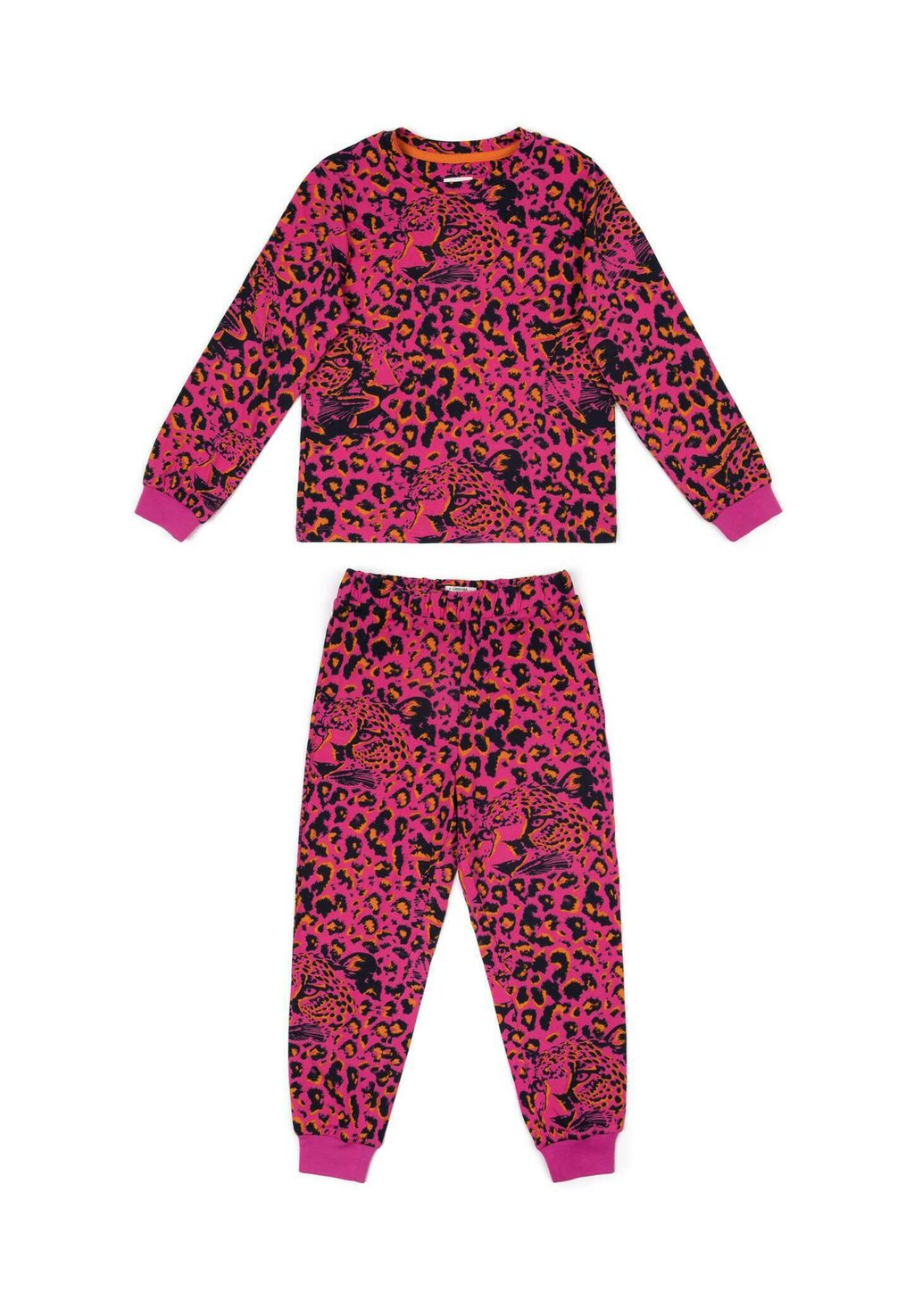 

Пижама Hidden Leopard Print Set Chelsea Peers, цвет bright pink