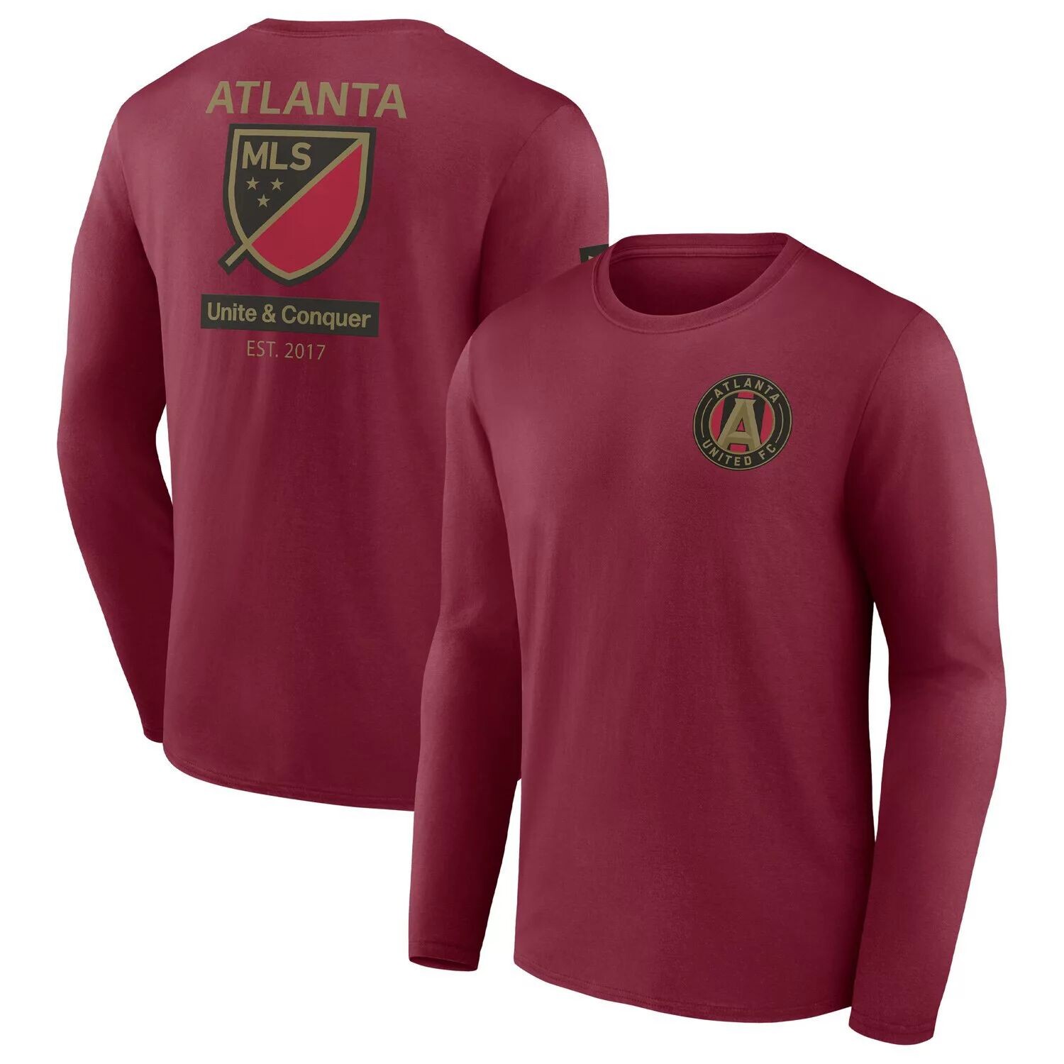 

Мужская красная футболка с длинным рукавом с логотипом Atlanta United FC Constant Success Fanatics, Красный