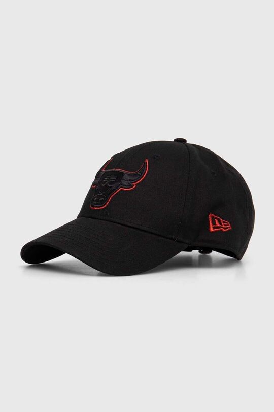 Хлопковая бейсболка Chicago Bulls New Era, черный бейсболка new era 60137572 chicago bulls размер 58